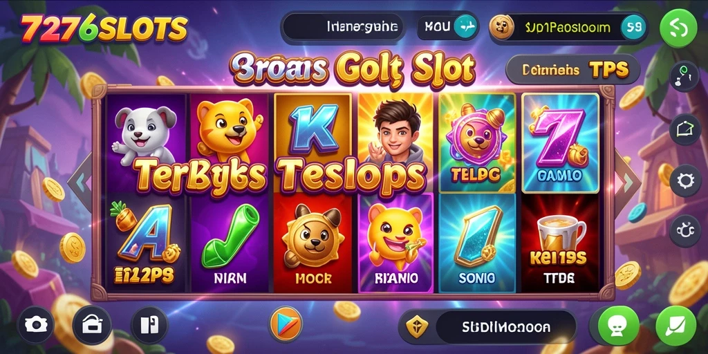 Screenshot gameplay 7276SLOTS menampilkan mesin slot yang menarik.
