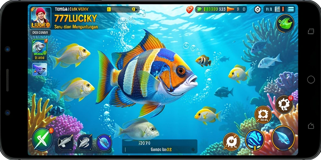 Gameplay seru Tembak Ikan di 777LUCKY.