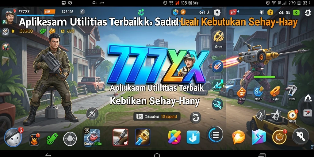 Tampilan antarmuka aplikasi 777ZX yang intuitif dan ramah pengguna.