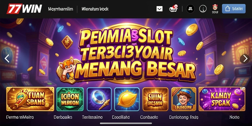 Gameplay seru dari 77WIN dengan tampilan slot menarik.
