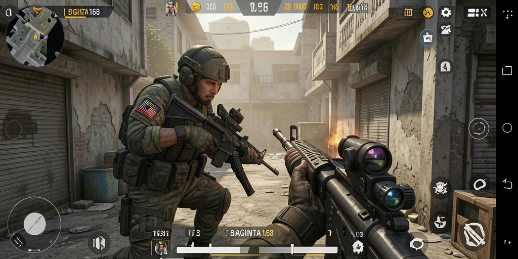 Tampilan gameplay seru dalam BAGINTA168 dengan aksi dramatis.