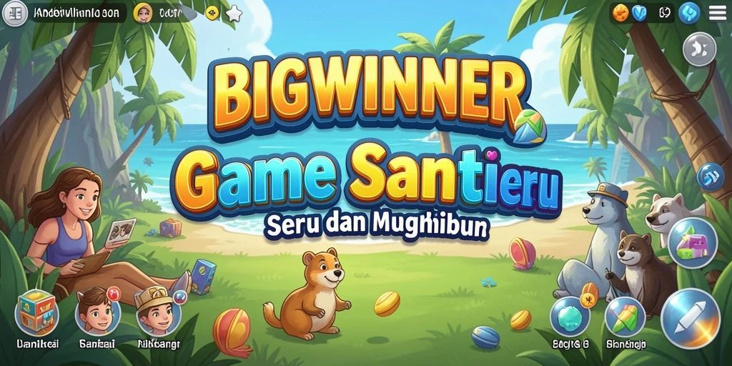 Tampilan gameplay <strong>BIGWINNER</strong> yang ceria dan mengasyikkan.