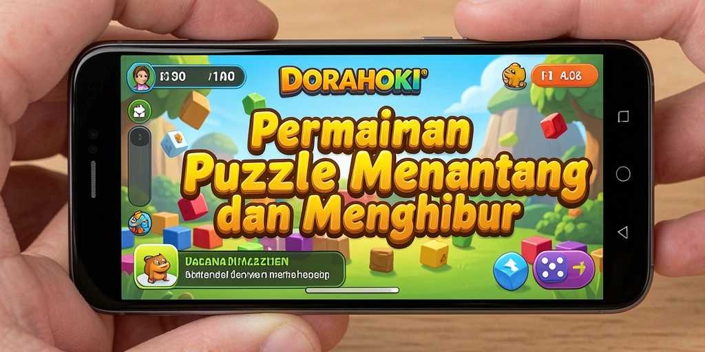 Screenshot gameplay DORAHOKI menampilkan tantangan Puzzle yang menarik.