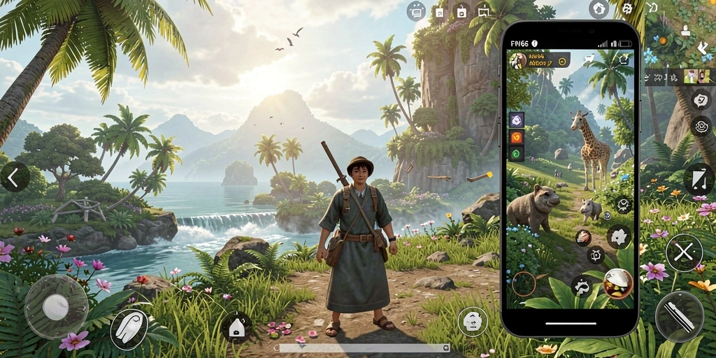 Gameplay FW66 yang seru dalam dunia terbuka.