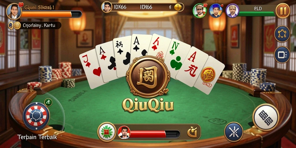 Screenshot gameplay QiuQiu yang mendebarkan di IDX66.