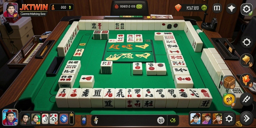 Screenshot gameplay JKTWIN menampilkan tantangan Mahjong yang seru.