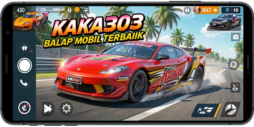 Screenshot gameplay KAKA303 yang menampilkan aksi balapan cepat.