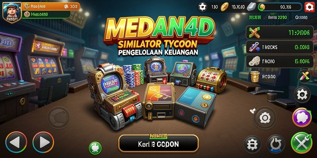 Tampilan gameplay MEDAN4D yang menarik dengan elemen Tycoon.