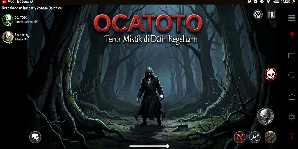 Tampilan gameplay OCATOTO yang menyeramkan dan menegangkan.