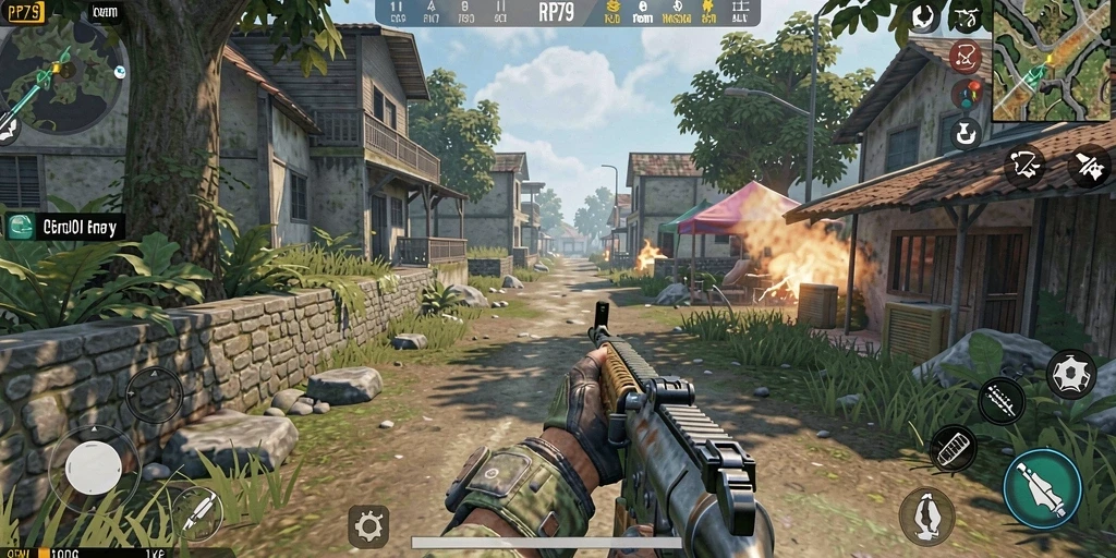 Tampilan gameplay RP79 yang menampilkan interaksi karakter dalam simulasi mendalam.