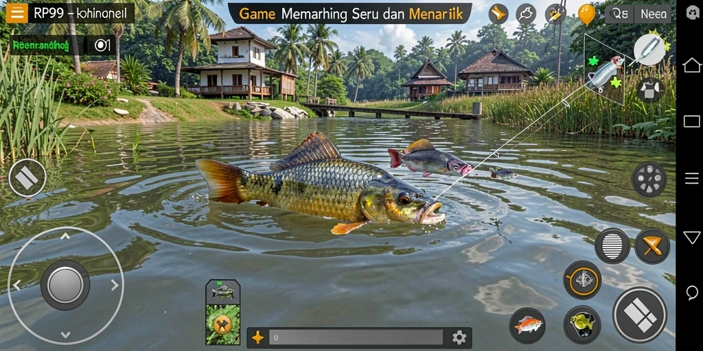 Gameplay memancing yang menarik dan seru dalam RP99.