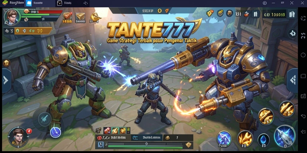 Tampilan gameplay menarik dari TANTE777 yang menantang strategi.