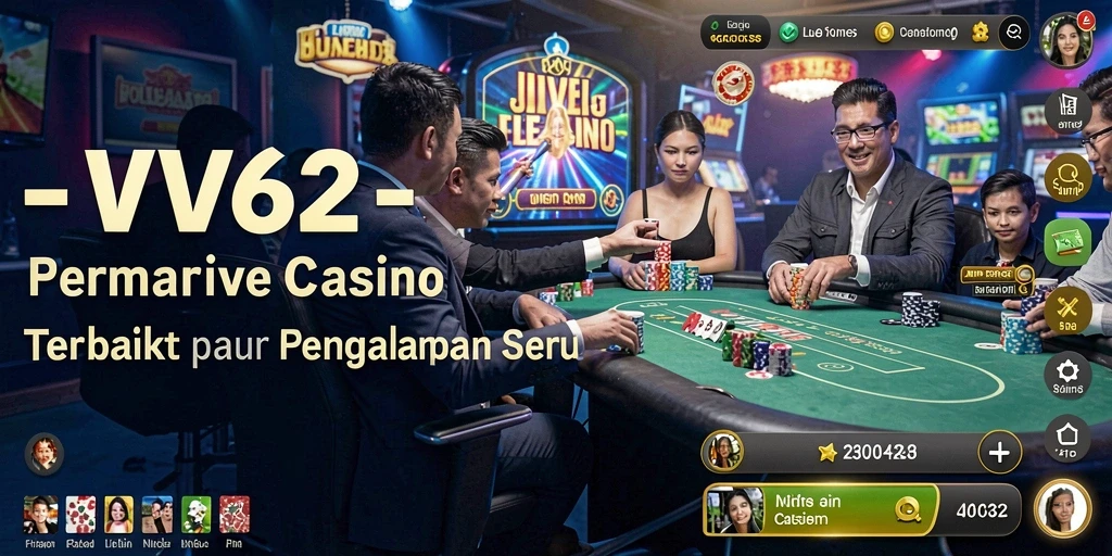 Tampilan gameplay seru dan interaktif di VV62 Live Casino.