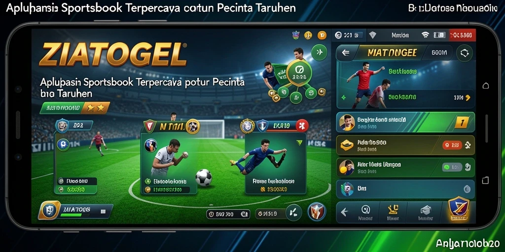Tampilan utama ZIATOGEL dengan berbagai pilihan taruhan olahraga.